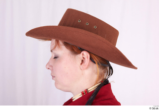  Photos Woman in Cowboy suit 1 Cowboy cowboy leather hat head historical clothing 0003.jpg